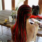 Short Colour Braids Home Service